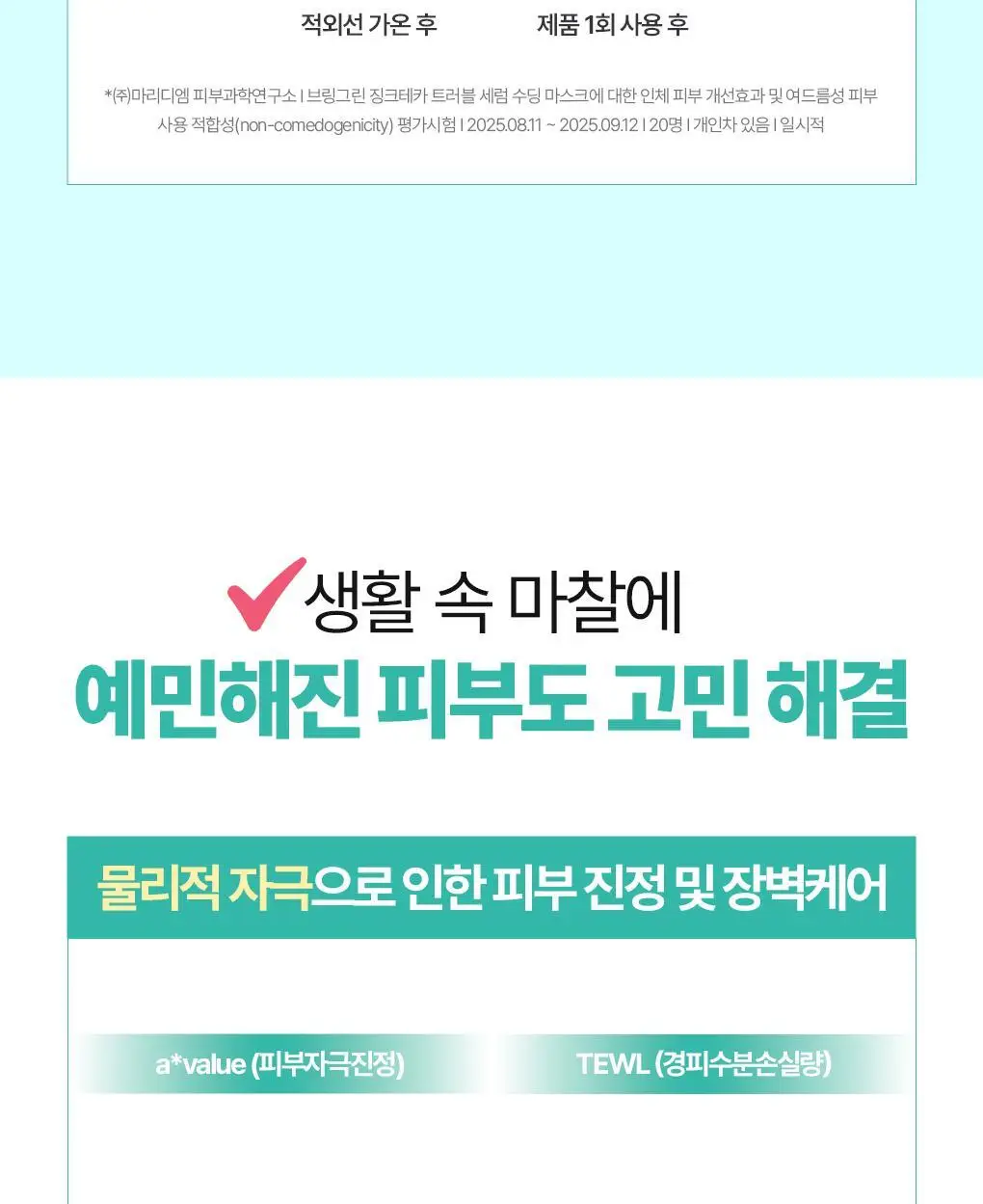[수분진정] 브링그린 징크테카 트러블 세럼 수딩 마스크 3+1 기획 상세페이지 25